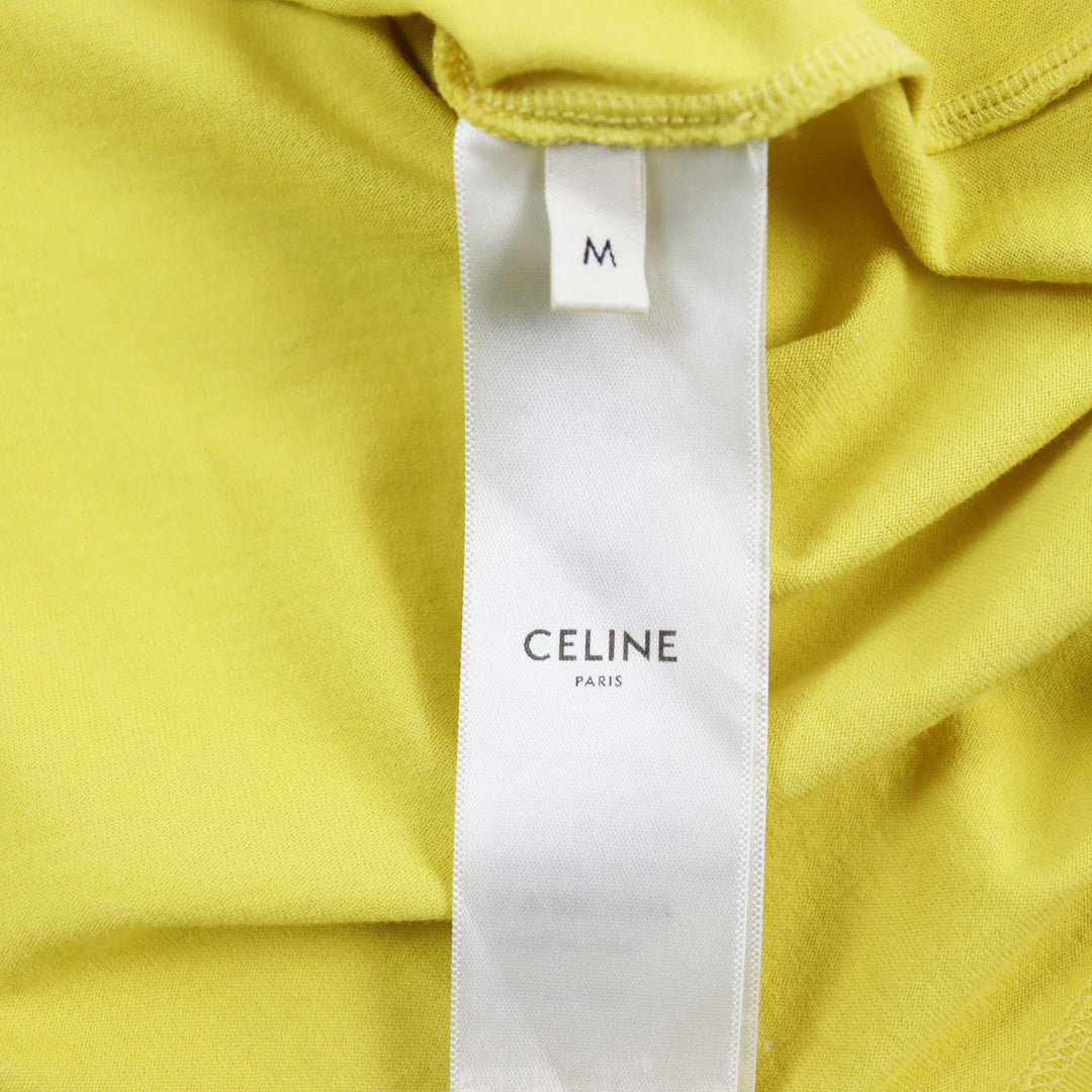 Very Good CELINE Short sleeve T-shirt yellow cotton mens M 2X681501F