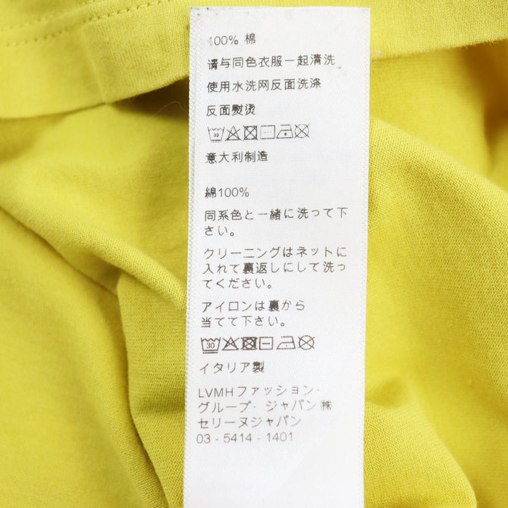 Very Good CELINE Short sleeve T-shirt yellow cotton mens M 2X681501F
