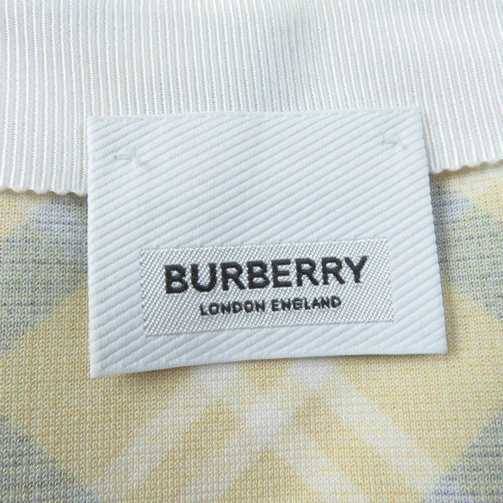 Pristine BURBERRY Tight Skirt Check Pattern Knee Length Rayon Women 36 8037437