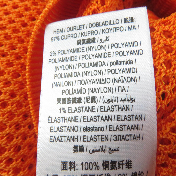 Pristine BURBERRY Tunic V-neck Long sleeves Mesh Orange Rayon Women S 8041344