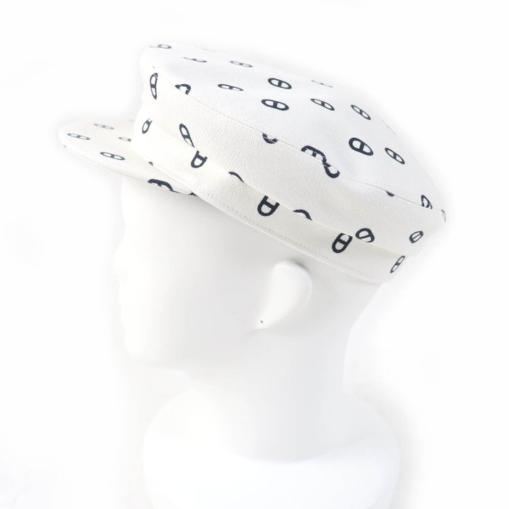 Pristine HERMES Casquette Vauban white cotton Women