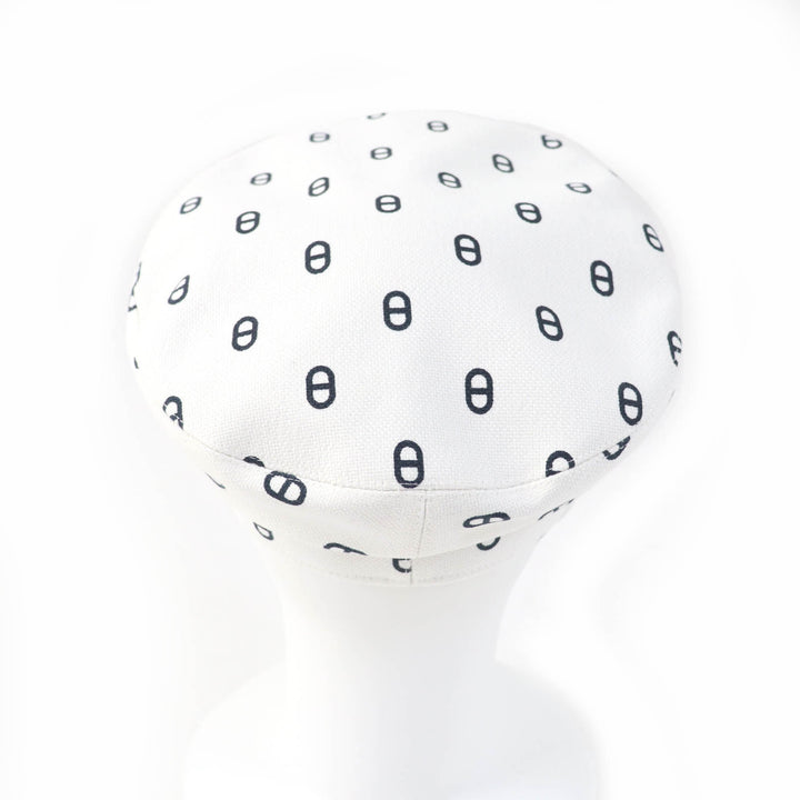 Pristine HERMES Casquette Vauban white cotton Women