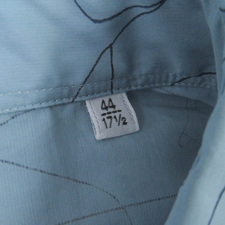 Pristine HERMES Long sleeve shirt Selles en Fragments Finesse cotton 44