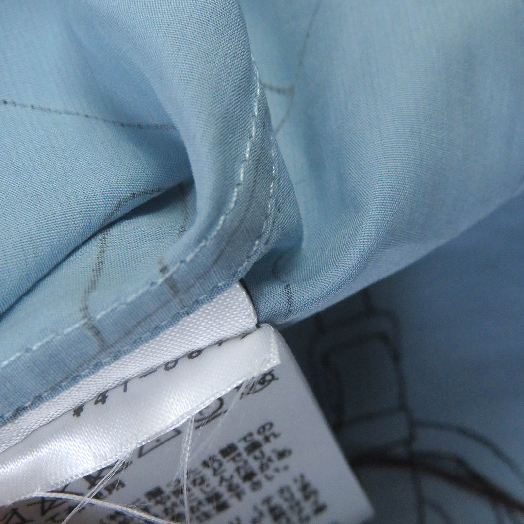 Pristine HERMES Long sleeve shirt Selles en Fragments Finesse cotton 44