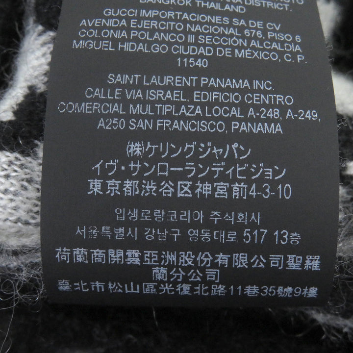 Excellent SAINT LAURENT PARIS cardigan Mohair Jungle Safari Black XL 690064