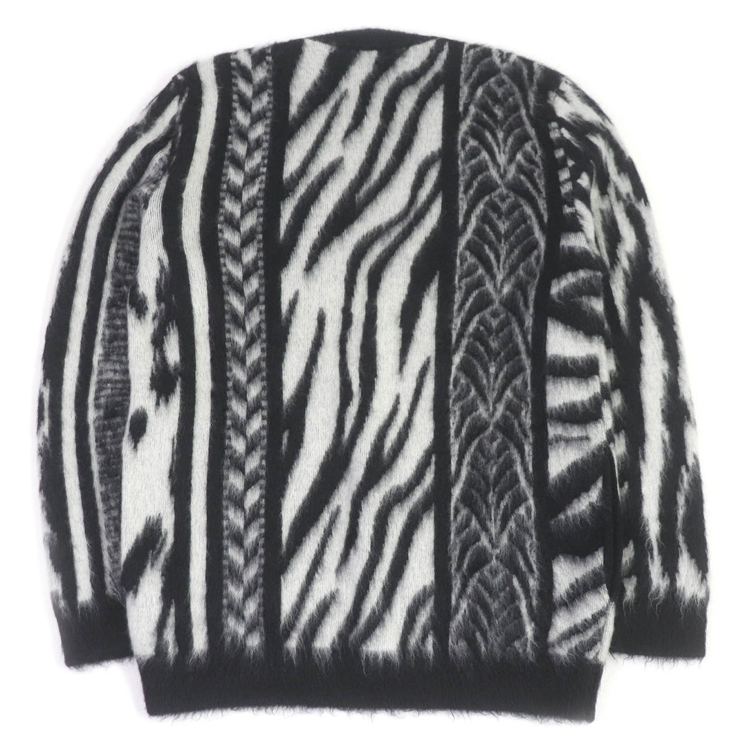 Excellent SAINT LAURENT PARIS cardigan Mohair Jungle Safari Black XL 690064