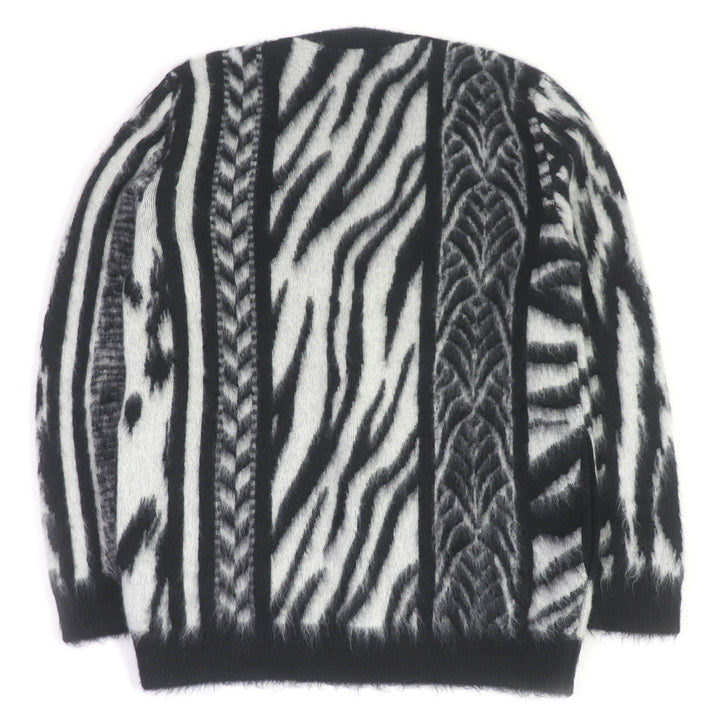 Excellent SAINT LAURENT PARIS cardigan Mohair Jungle Safari Black XL 690064