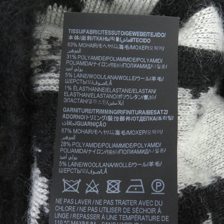 Excellent SAINT LAURENT PARIS cardigan Mohair Jungle Safari Black XL 690064