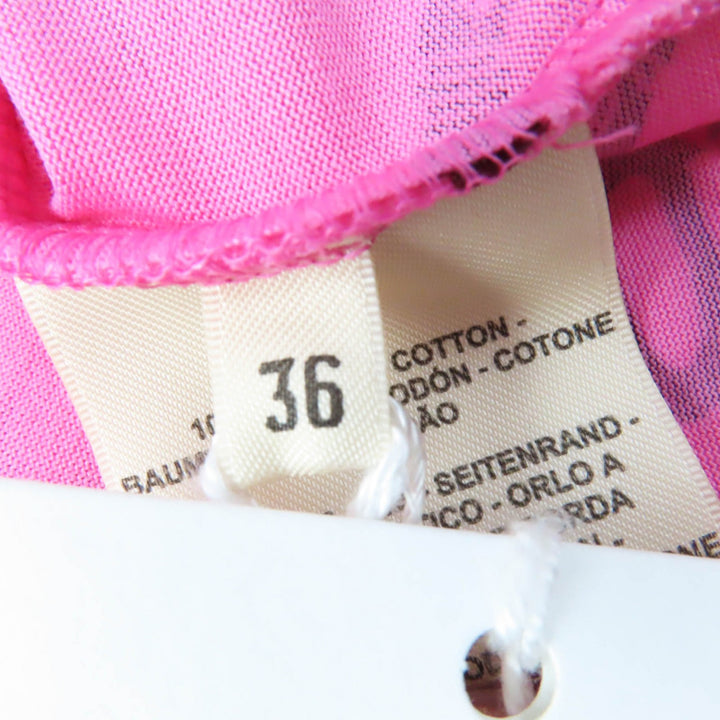 Pristine HERMES one piece Stirrup Fantasy Short sleeve pink cotton Women 36