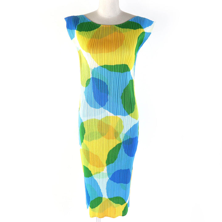 Excellent PLEATS PLEASE one piece blue polyester Women 3 PP81-JH715