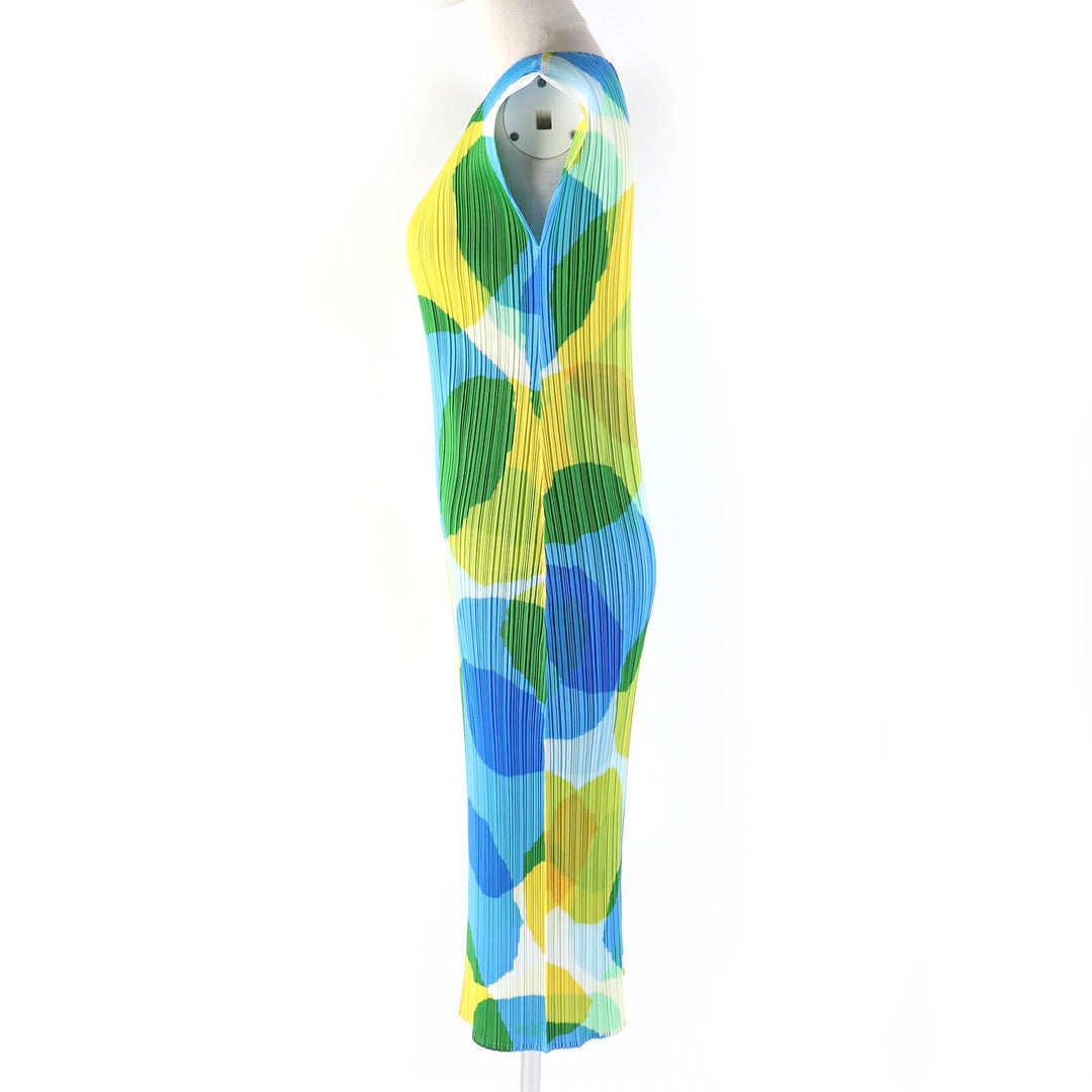 Excellent PLEATS PLEASE one piece blue polyester Women 3 PP81-JH715