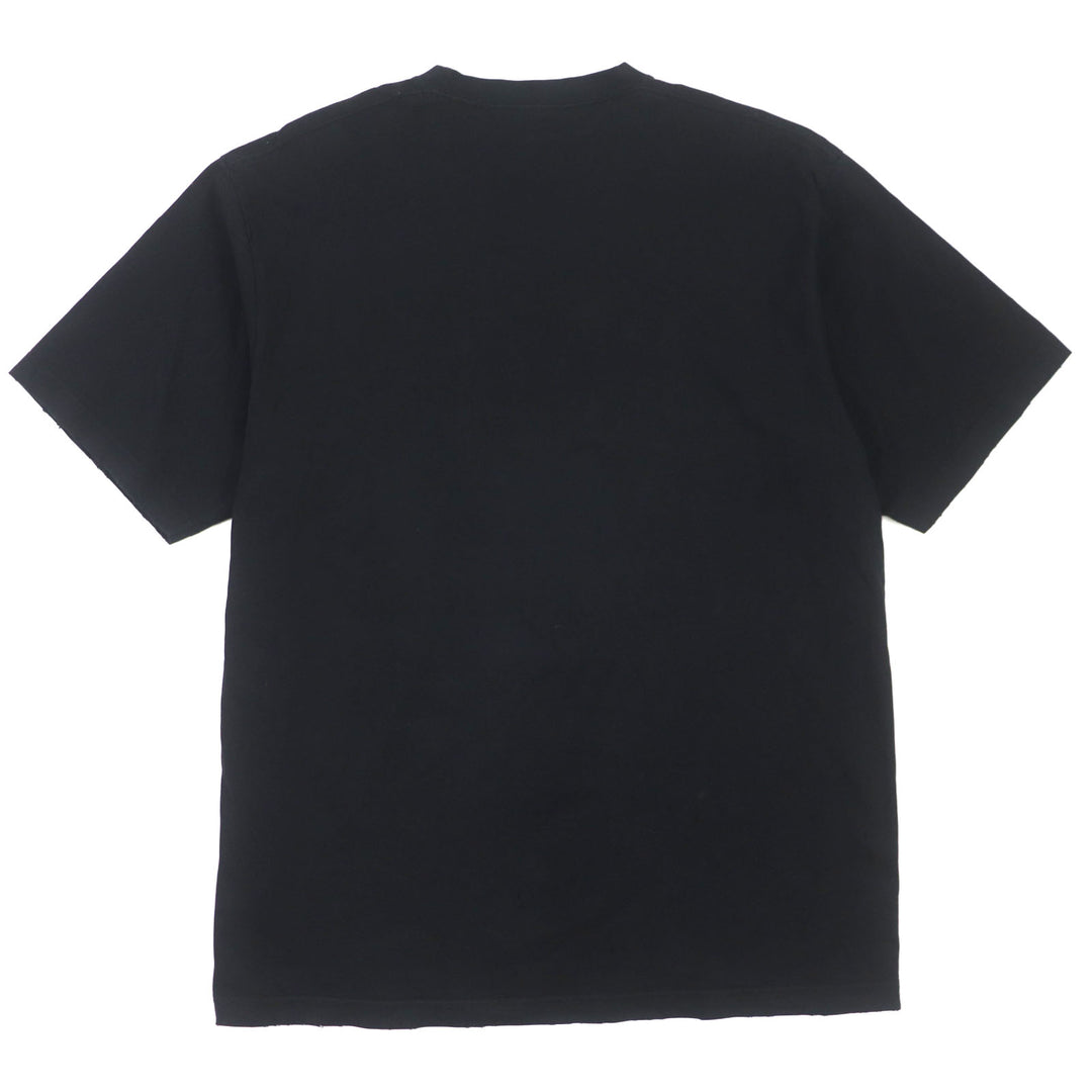 Great BALENCIAGA Short sleeve T-shirt Distressed Logo Print Oversized cotton mens XXS