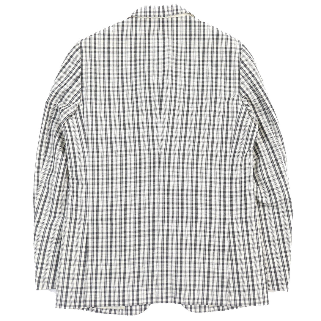 Great COMME des GARCONS HOMME DEUX tailored jacket Check Pattern cotton mens L