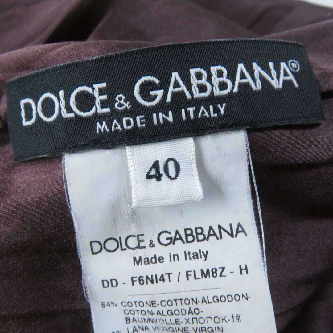 Great DOLCE&GABBANA one piece Angora blend Pleated Women 40 F6NI4T/FLM8Z