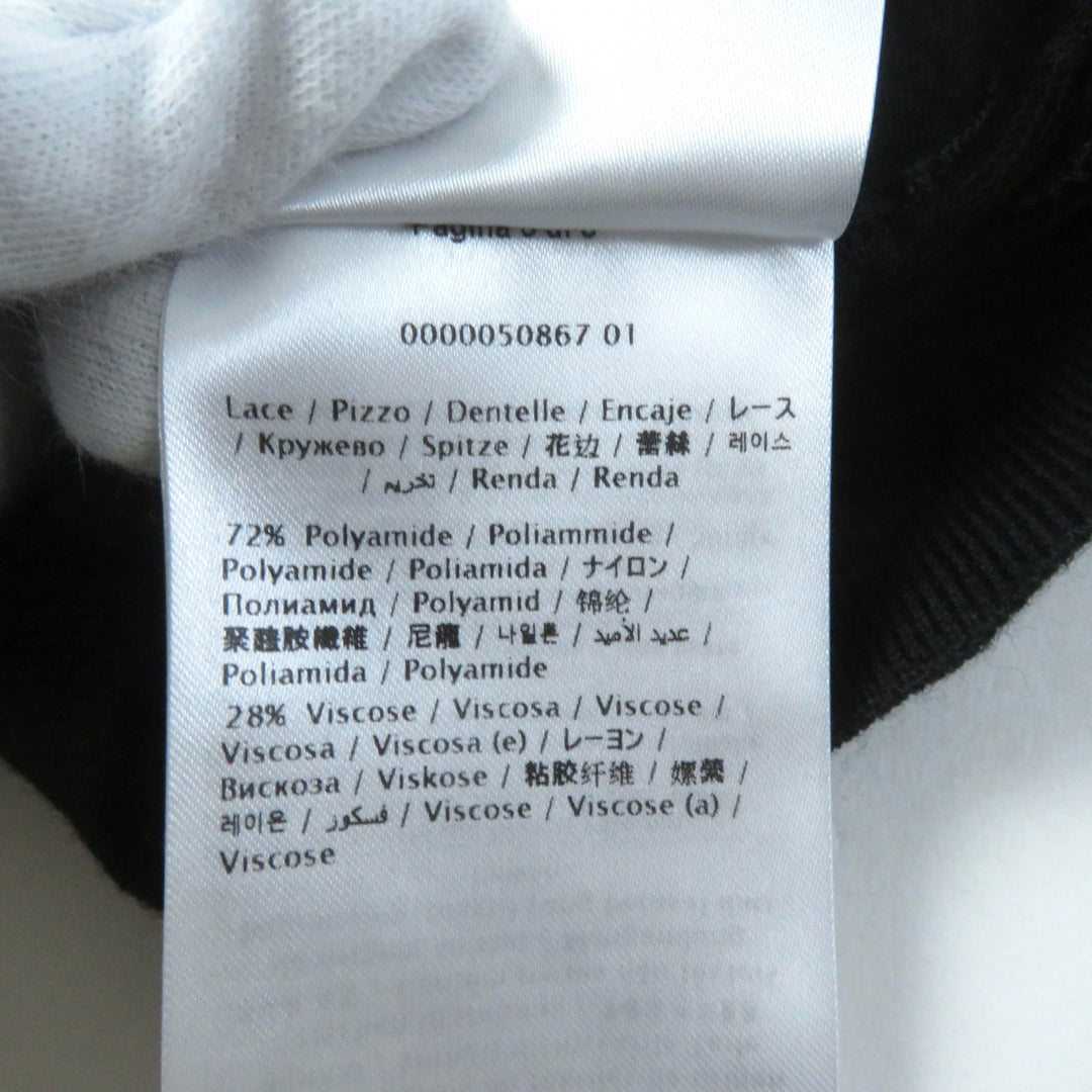 Excellent Valentino cardigan Embroidered logo Floral lace Long sleeves wool XS