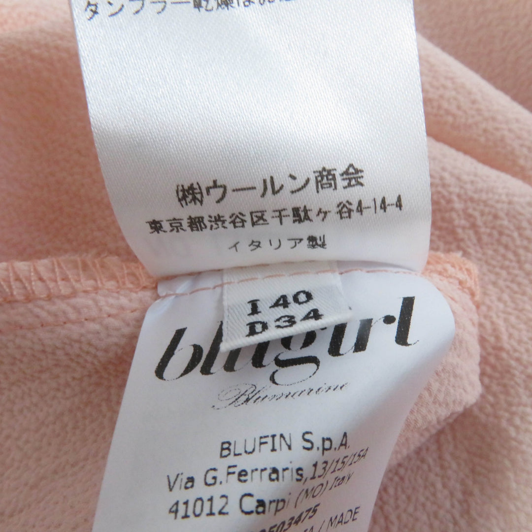 Pristine BLUGIRL one piece sleeveless dress pink Rayon Women 40 LR0221137