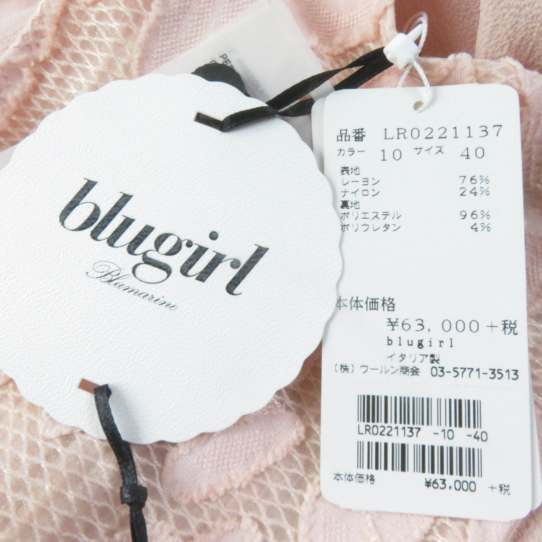 Pristine BLUGIRL one piece sleeveless dress pink Rayon Women 40 LR0221137