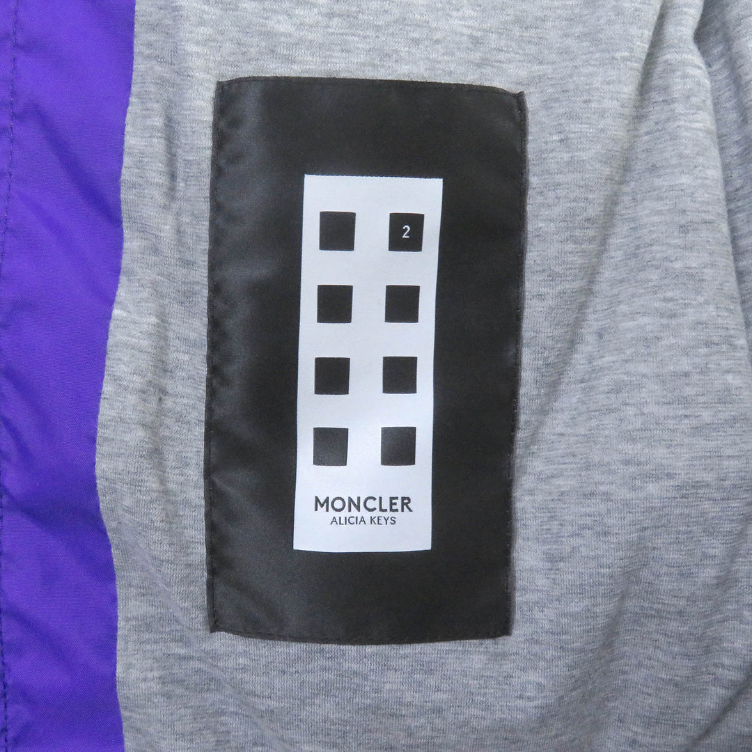 Excellent MONCLER GENIUS 2 mountain hoodie SOHO Alicia Keys logo patch WZIP 2