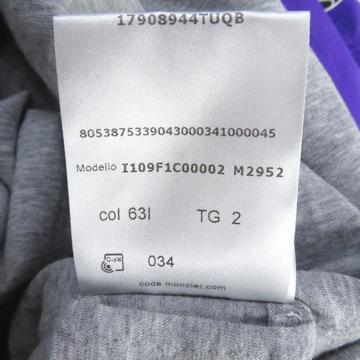 Excellent MONCLER GENIUS 2 mountain hoodie SOHO Alicia Keys logo patch WZIP 2