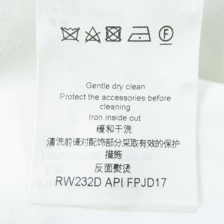 Pristine LOUIS VUITTON one piece Zipper sleeve T-shirt dress White XS 1ABRXK