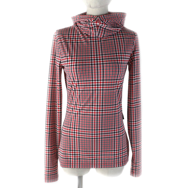 Pristine BURBERRY hoodie Glen Check Pullover Tracksuit Multi Nylon Women 8036984