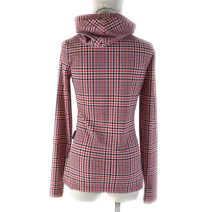 Pristine BURBERRY hoodie Glen Check Pullover Tracksuit Multi Nylon Women 8036984