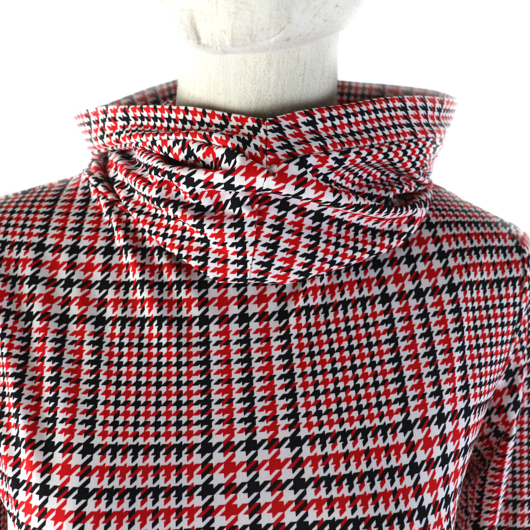 Pristine BURBERRY hoodie Glen Check Pullover Tracksuit Multi Nylon Women 8036984