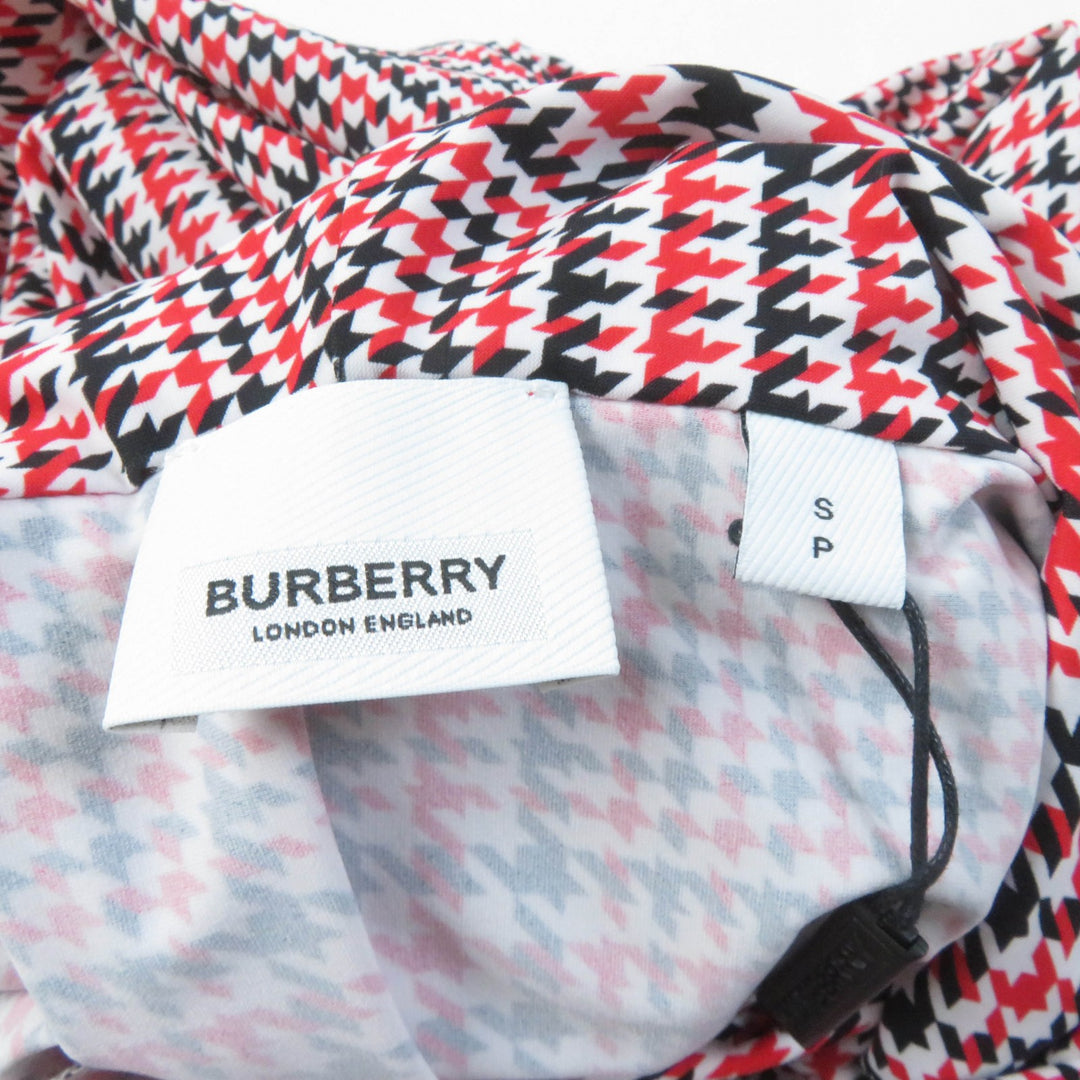 Pristine BURBERRY hoodie Glen Check Pullover Tracksuit Multi Nylon Women 8036984