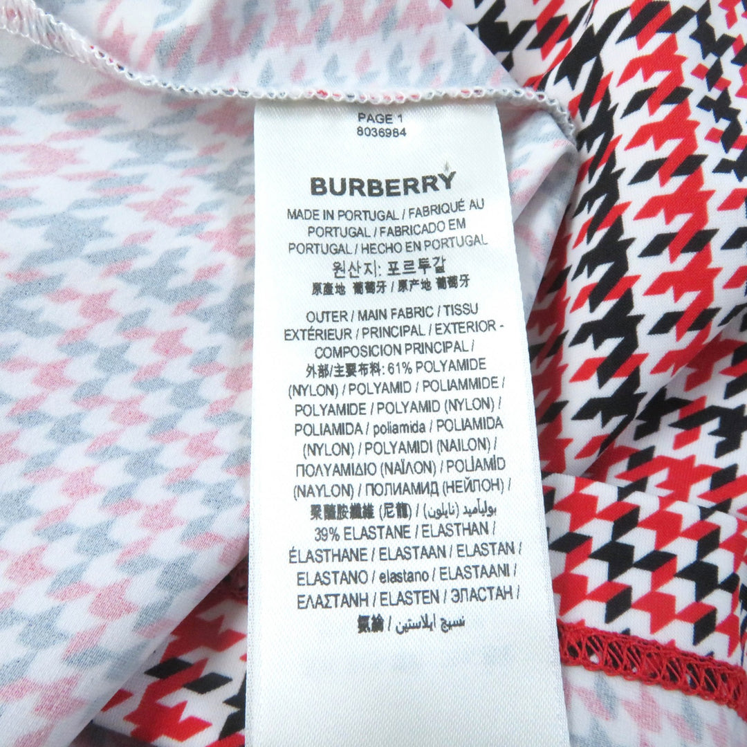Pristine BURBERRY hoodie Glen Check Pullover Tracksuit Multi Nylon Women 8036984