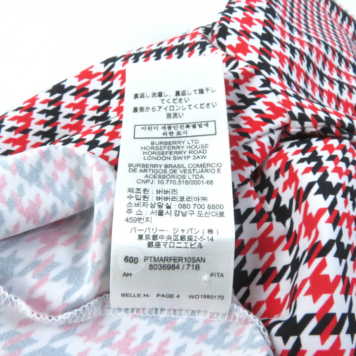 Pristine BURBERRY hoodie Glen Check Pullover Tracksuit Multi Nylon Women 8036984