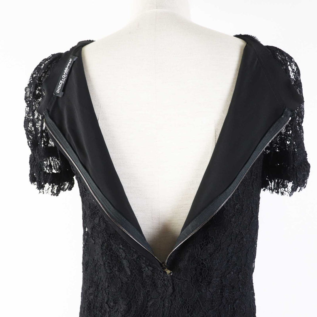 Great DOLCE&GABBANA one piece black Rayon Women 36 F6X77T／FLMP9-E