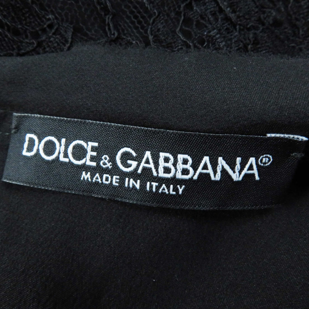 Great DOLCE&GABBANA one piece black Rayon Women 36 F6X77T／FLMP9-E
