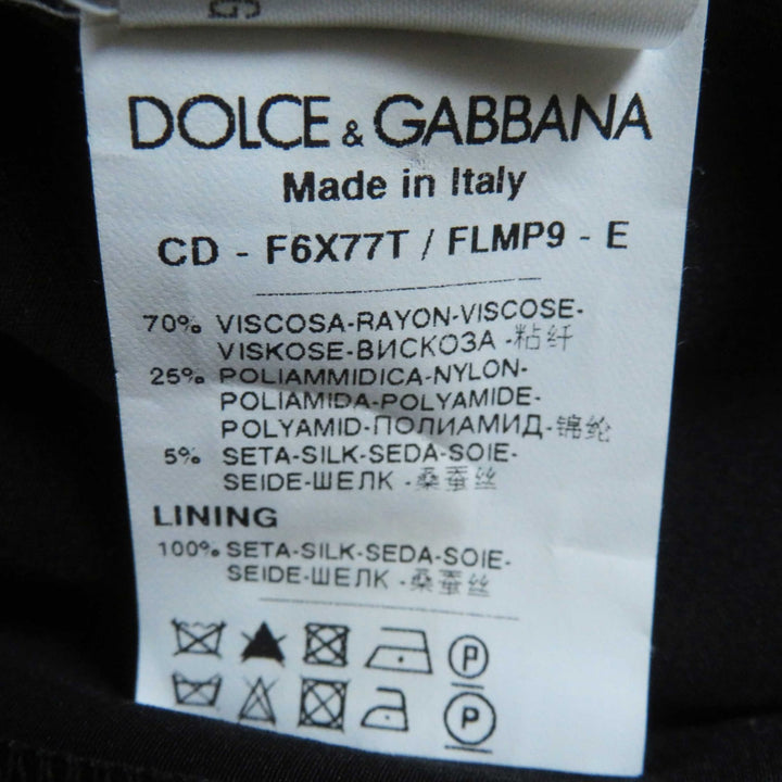 Great DOLCE&GABBANA one piece black Rayon Women 36 F6X77T／FLMP9-E