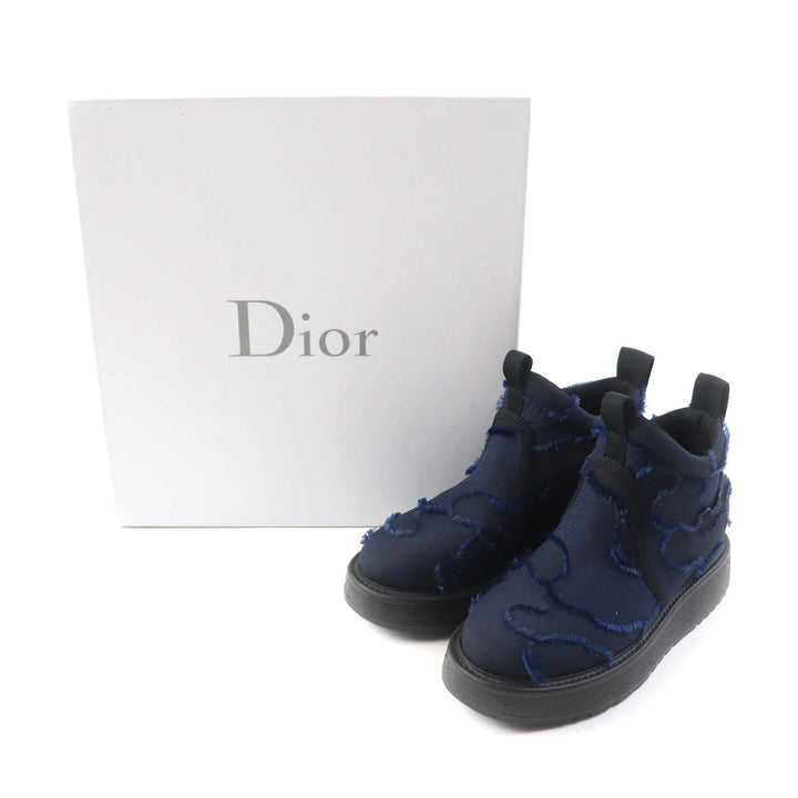 Excellent Christian Dior short boots NOMAD-D Navy Women 35 KCI593CNFS56B
