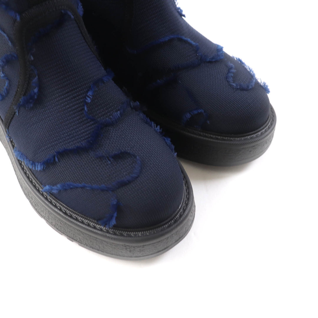 Excellent Christian Dior short boots NOMAD-D Navy Women 35 KCI593CNFS56B