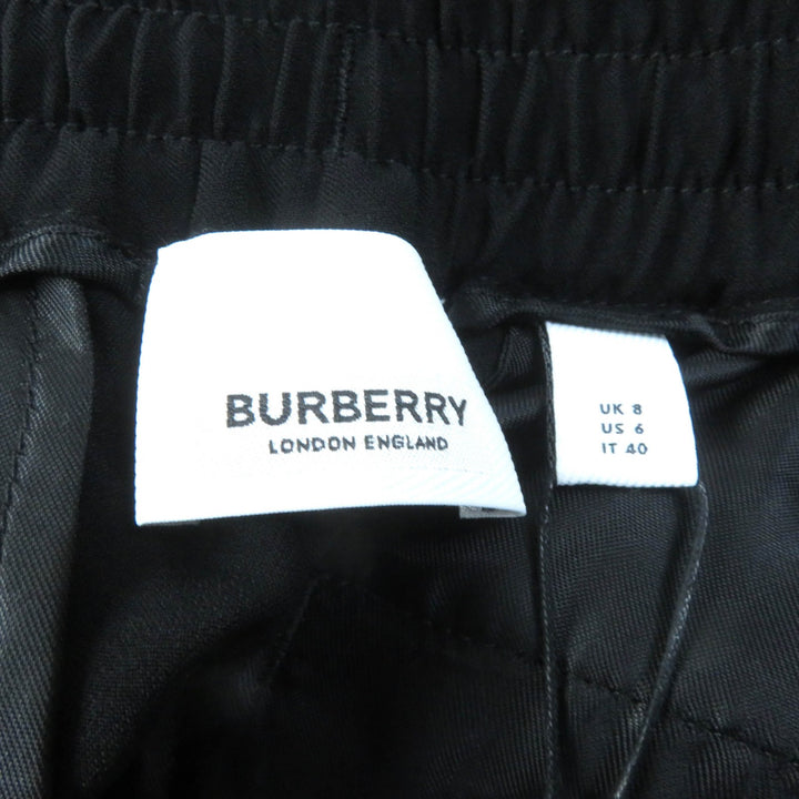 Pristine BURBERRY Pants TB logo embroidered center crease Women 40 8046320