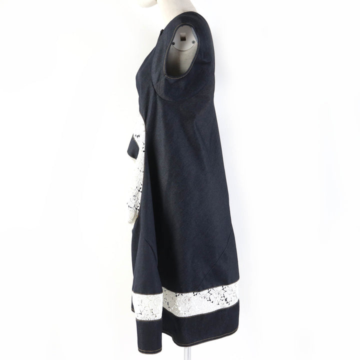 Excellent JUNYA WATANABE COMME des GARCONS one piece Indigo polyester XS XB-O008