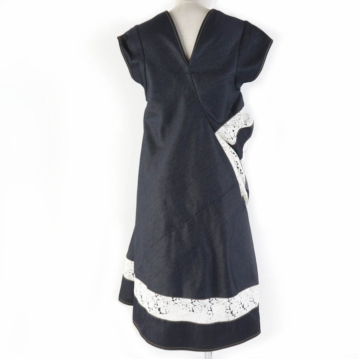 Excellent JUNYA WATANABE COMME des GARCONS one piece Indigo polyester XS XB-O008