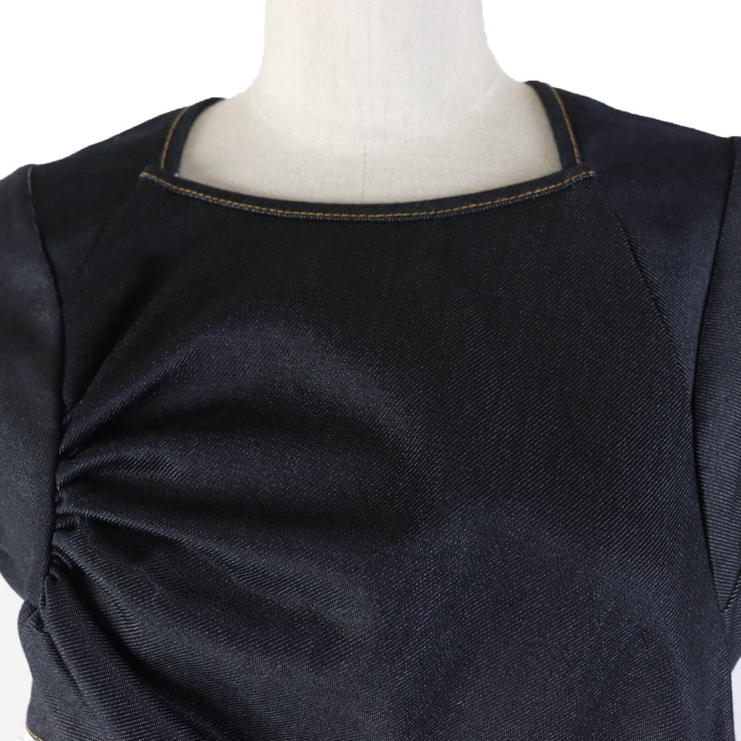 Excellent JUNYA WATANABE COMME des GARCONS one piece Indigo polyester XS XB-O008