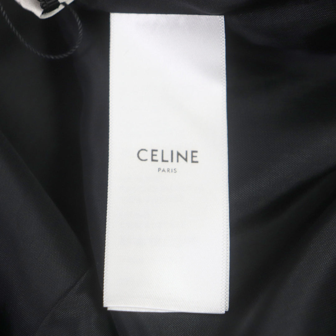 Excellent CELINE Stajan Teddy Jacket With Satin Artist Print Rayon 50 2V28H353Q