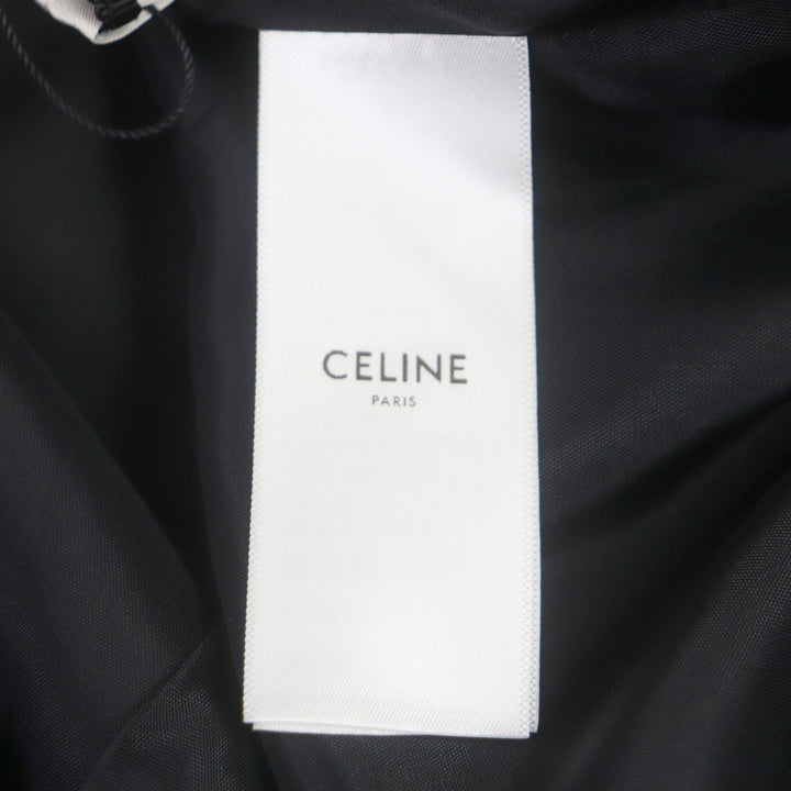 Excellent CELINE Stajan Teddy Jacket With Satin Artist Print Rayon 50 2V28H353Q