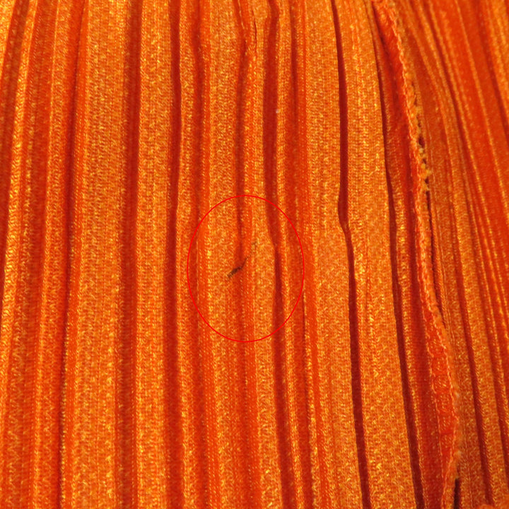 Great PLEATS PLEASE one piece Short sleeves, knee length, flare Orange polyester Women 3 PP81-JH403