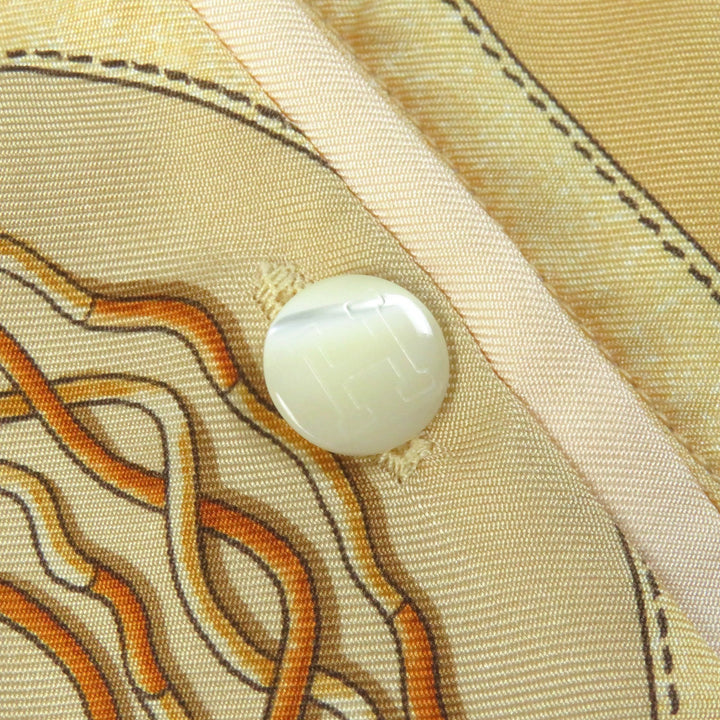 Great HERMES tops 100% Silk Cashmere Blend Twill Laine Short Sleeve Knit silk