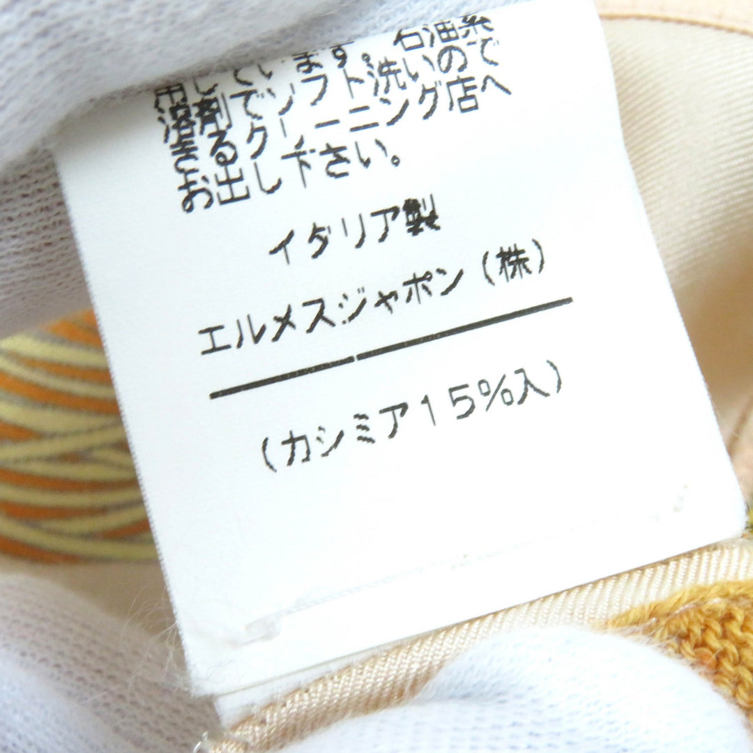 Great HERMES tops 100% Silk Cashmere Blend Twill Laine Short Sleeve Knit silk