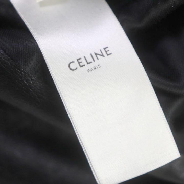 Excellent CELINE Leather jacket black Cupra mens 48 2E467297D