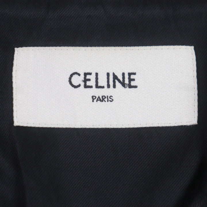 Excellent CELINE Leather jacket black Cupra mens 48 2E467297D