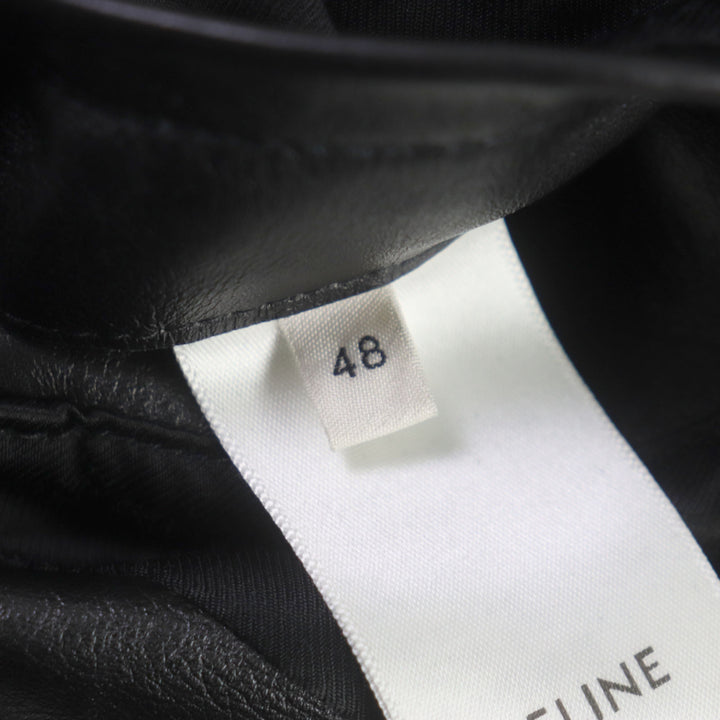 Excellent CELINE Leather jacket black Cupra mens 48 2E467297D