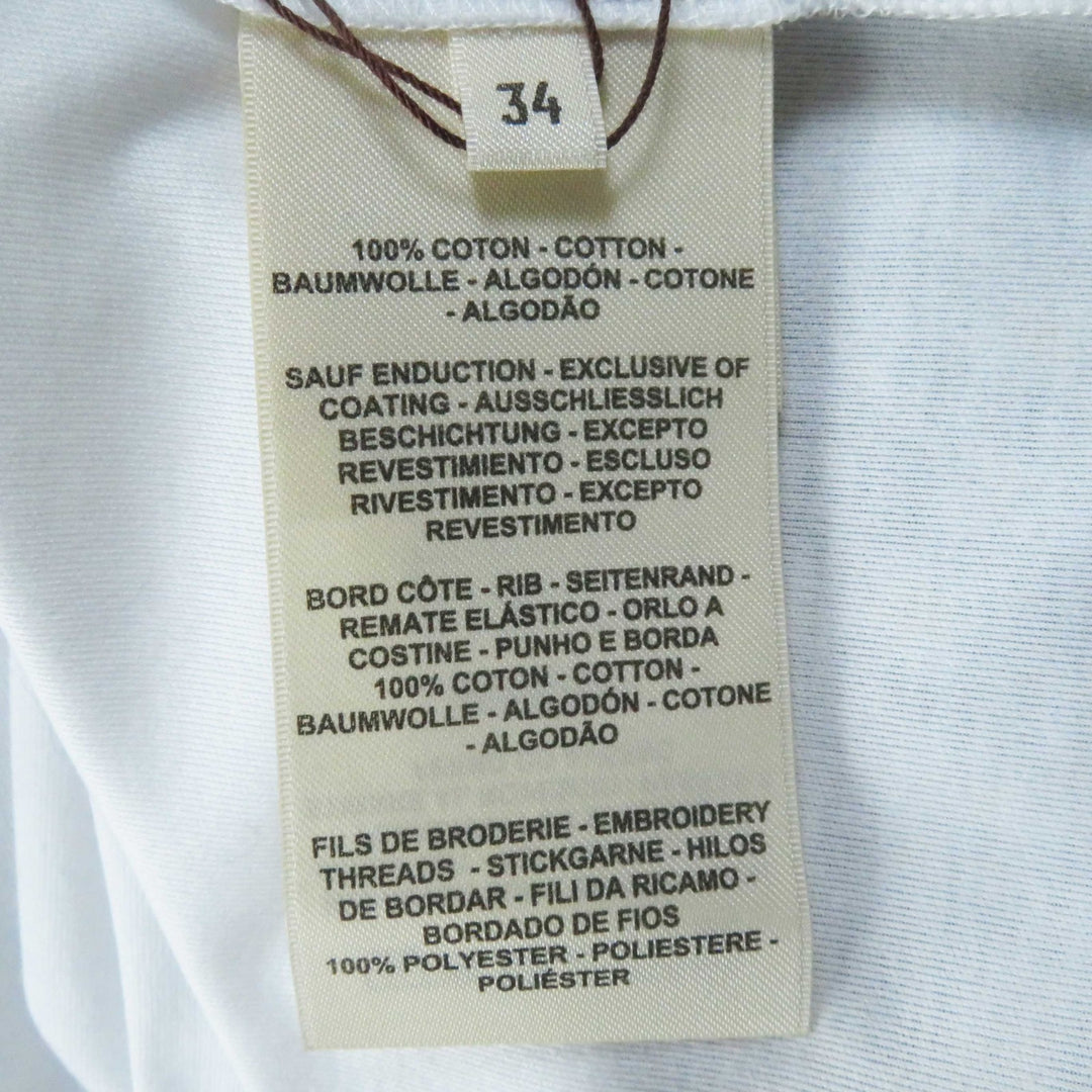 Pristine HERMES one piece White mulch cotton Women 34 3E4507DH