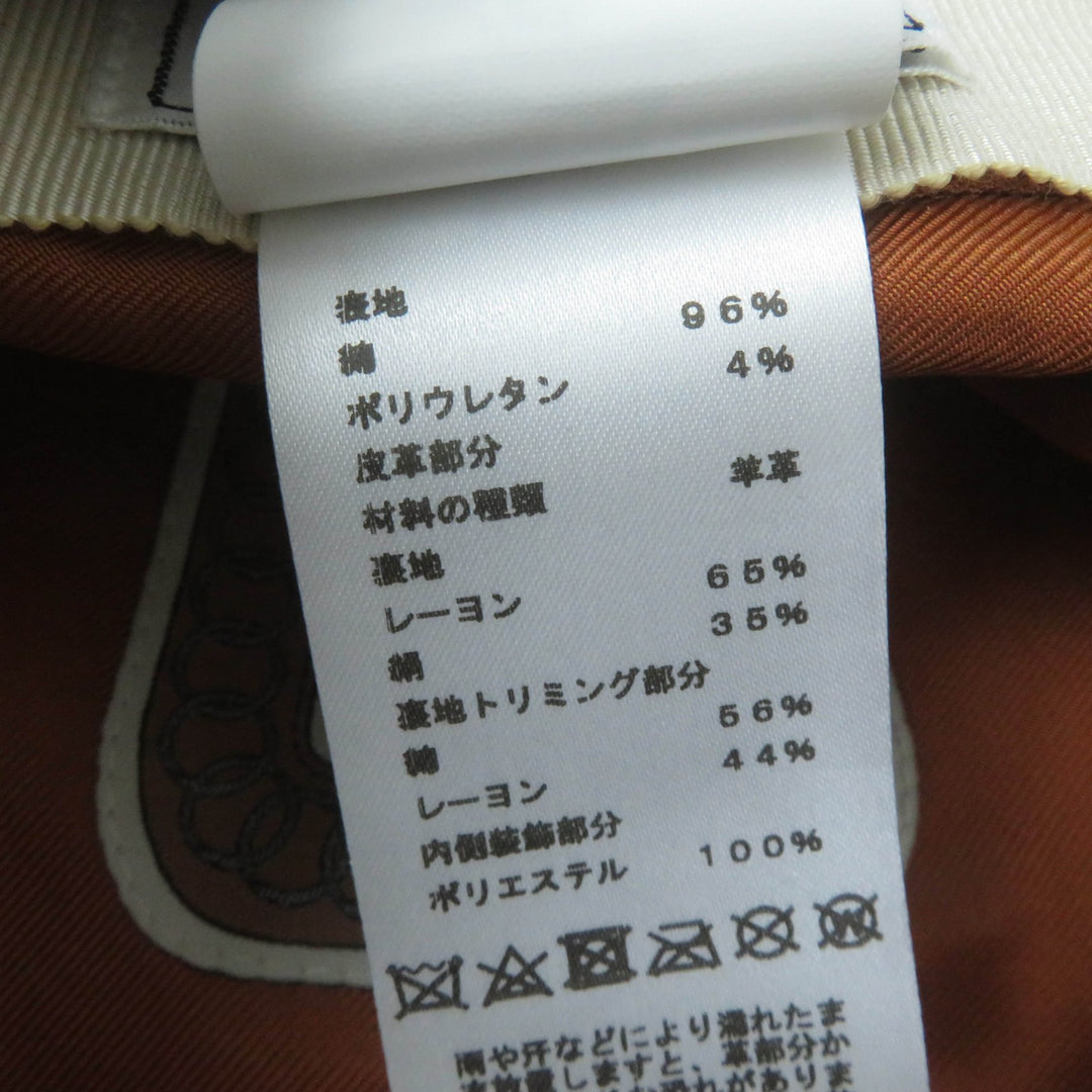Great HERMES Casquette Kabul Cricket beige cotton Women 56