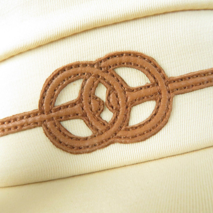 Great HERMES Casquette Kabul Cricket beige cotton Women 56